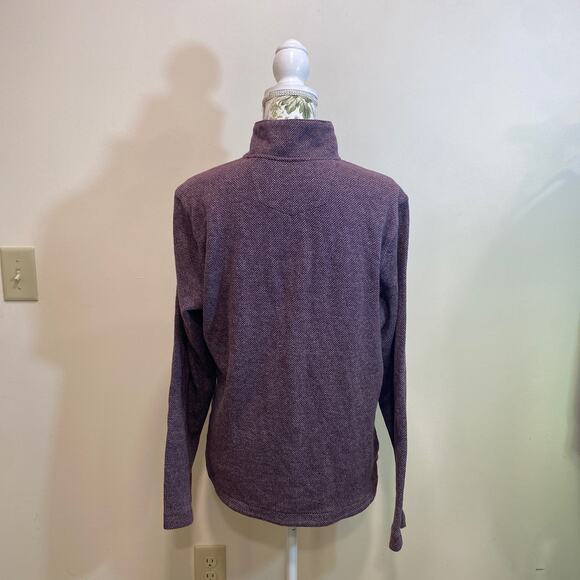 Robert Graham Purple   3/4 Zip Pullover Sweater Small - Picture 8 of 10